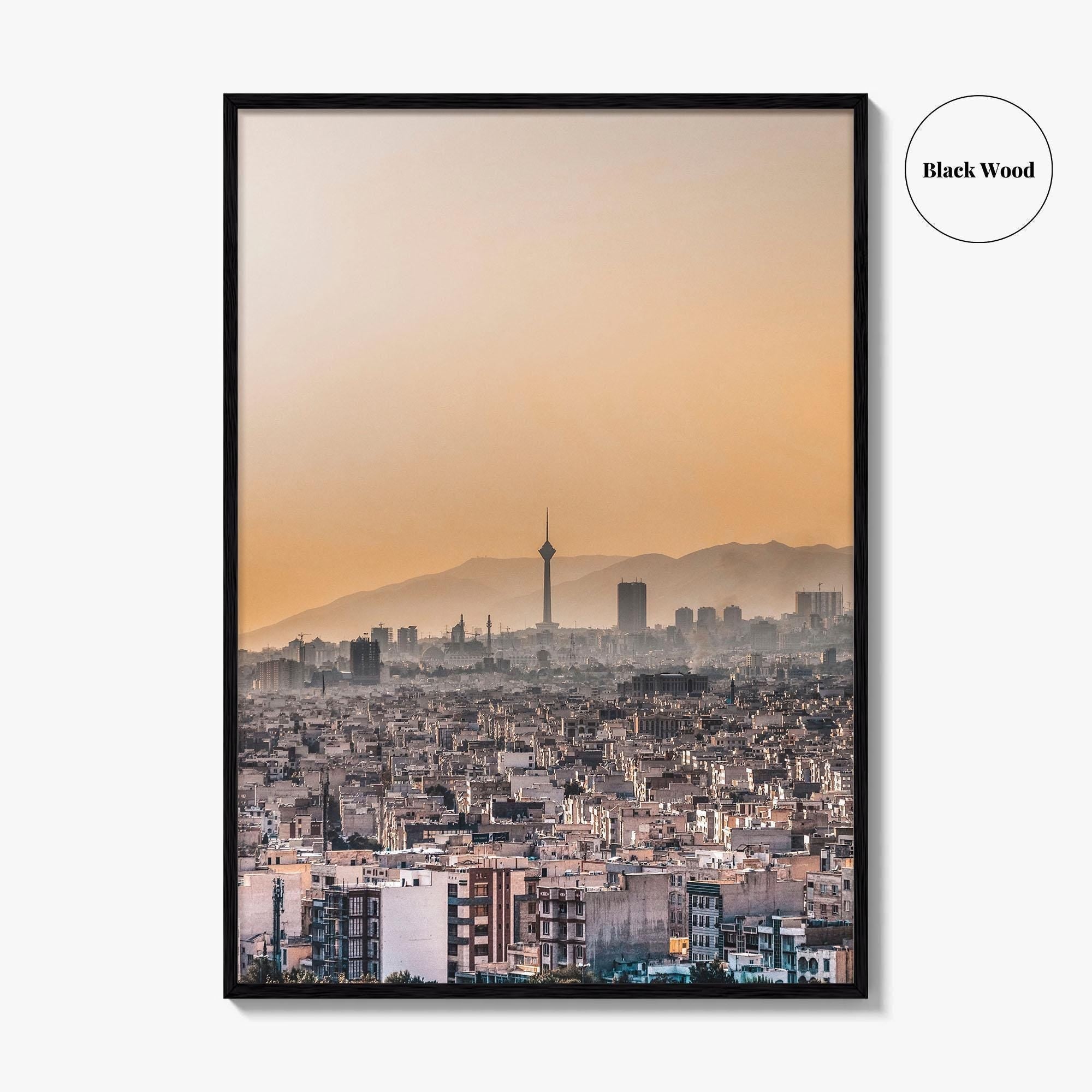 Tehran Skyline Fine Art Photo Print, Milad Tower, Iran Poster
