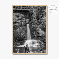 Pocono Mountains Black and White Fine Art Photo Print, Delaware Water Gap Poster