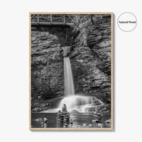 Pocono Mountains Black and White Fine Art Photo Print, Delaware Water Gap Poster