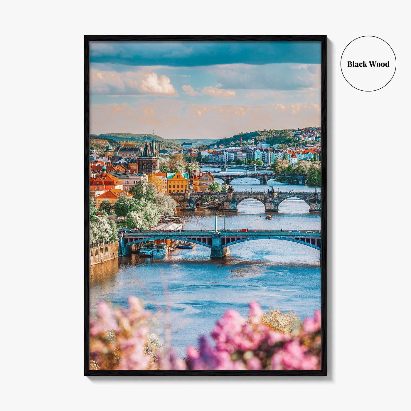Prague Fine Art Photo Print, Czech Republic, Charles Bridge, Vltava River, Photo Poster