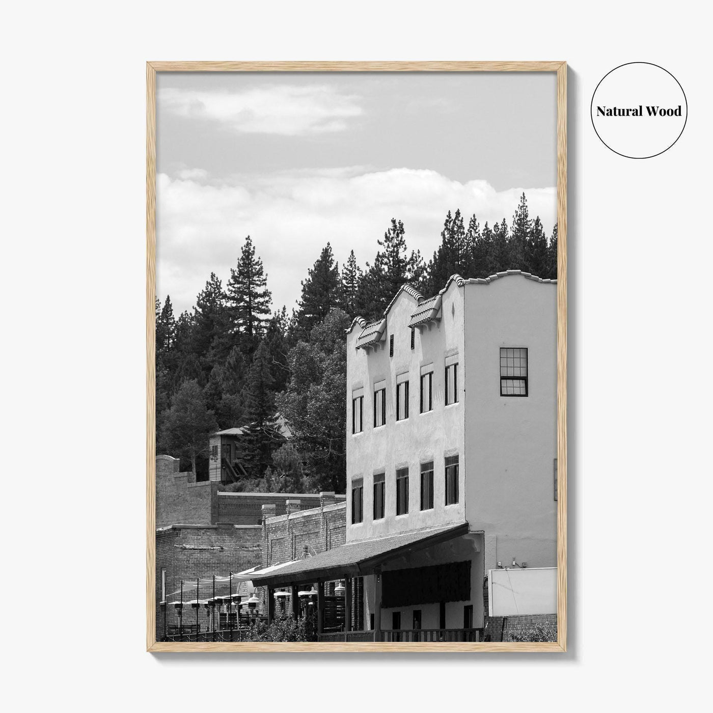 Truckee Black and White Fine Art Photo Print, Historic Downtown, Lake Tahoe California Poster