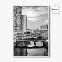 Providence Black and White Fine Art Photo Print, Waterplace Park Poster, Rhode Island Poster