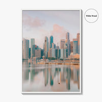 Singapore Skyline Fine Art Photo Print, Marina Bay, City Wall Poster