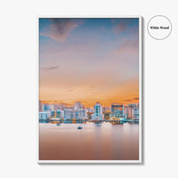 Sarasota Skyline Fine Art Photo Print, Florida USA, Wall Decor Poster