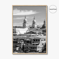 Santiago de Cuba Black and White Fine Art Photo Print, City Center Basilica Poster