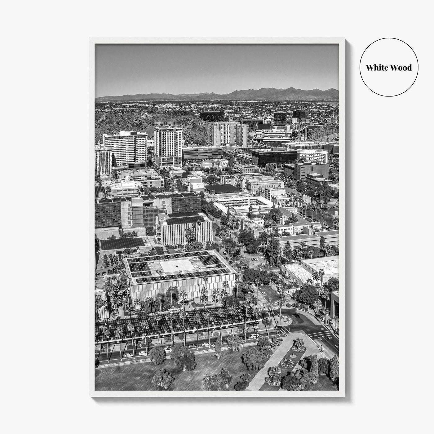 Tempe Black and White Fine Art Photo Print, ASU, Phoenix, Arizona Photo Poster