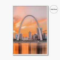 St Louis Fine Art Photo Print, Missouri USA, Mississippi River, STL, Wall Decor Poster