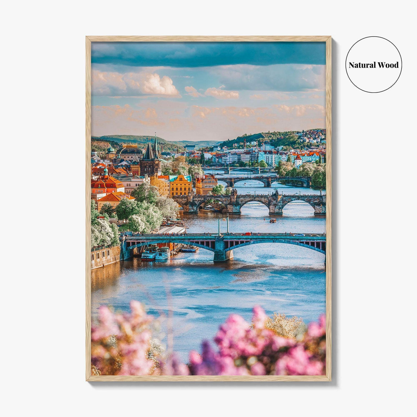 Prague Fine Art Photo Print, Czech Republic, Charles Bridge, Vltava River, Photo Poster