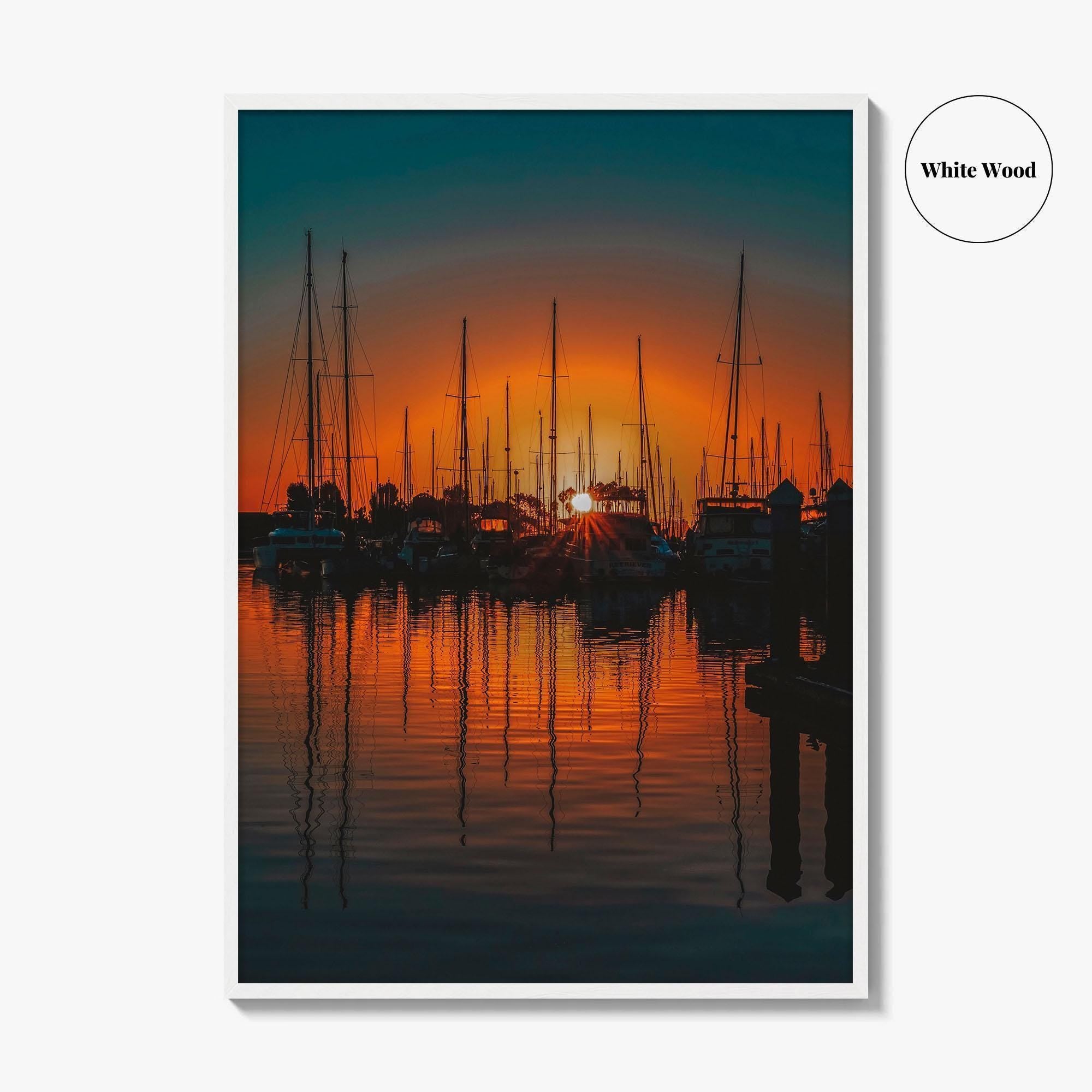 Ventura Harbor Fine Art Photo Print, California, USA, Marina, Wall Decor Poster