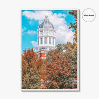 Columbia MO Fine Art Photo Print, University of Missouri Mizzou Campus, USA Poster