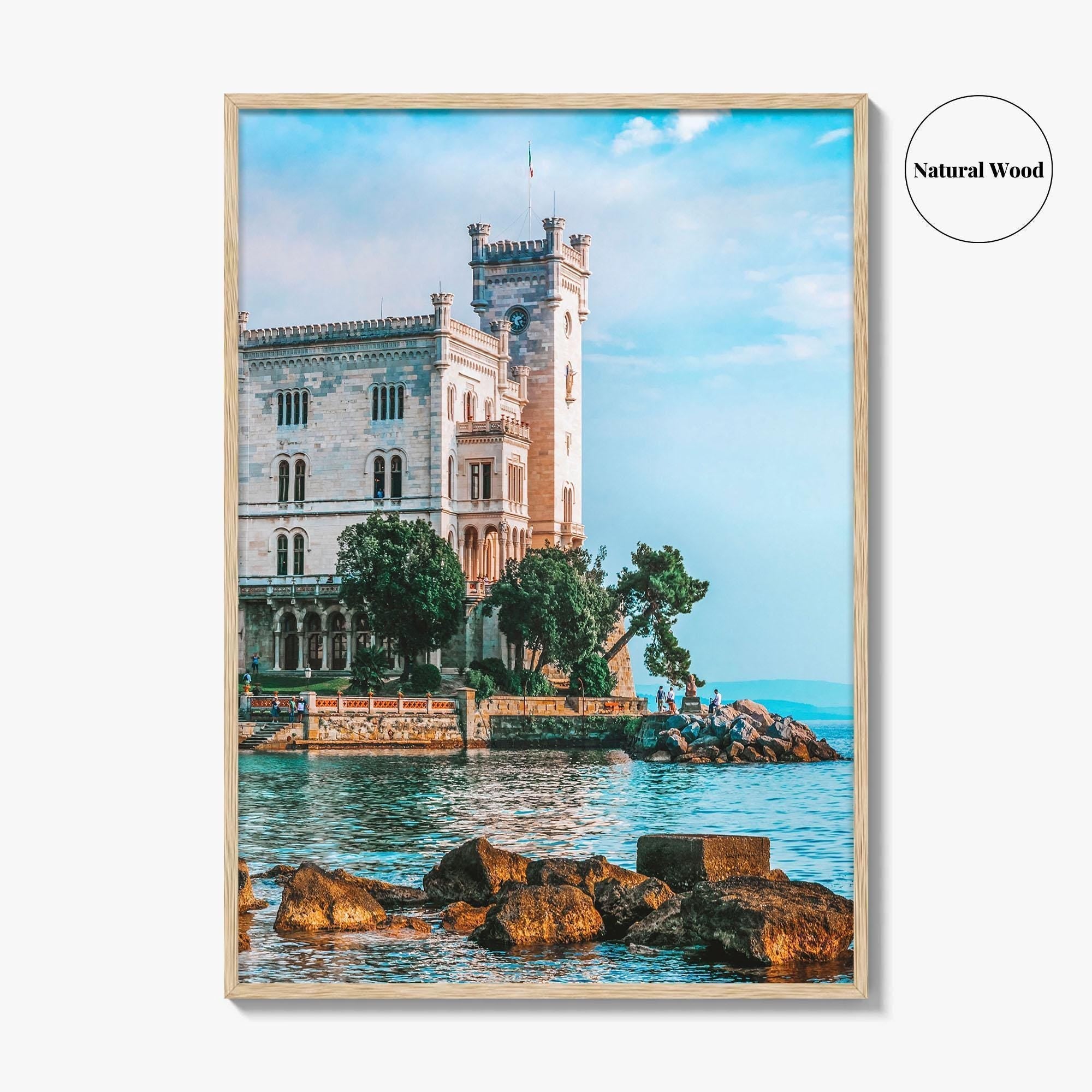 Trieste Fine Art Photo Print, Miramare Castle, Italy, Wall Decor, Poster
