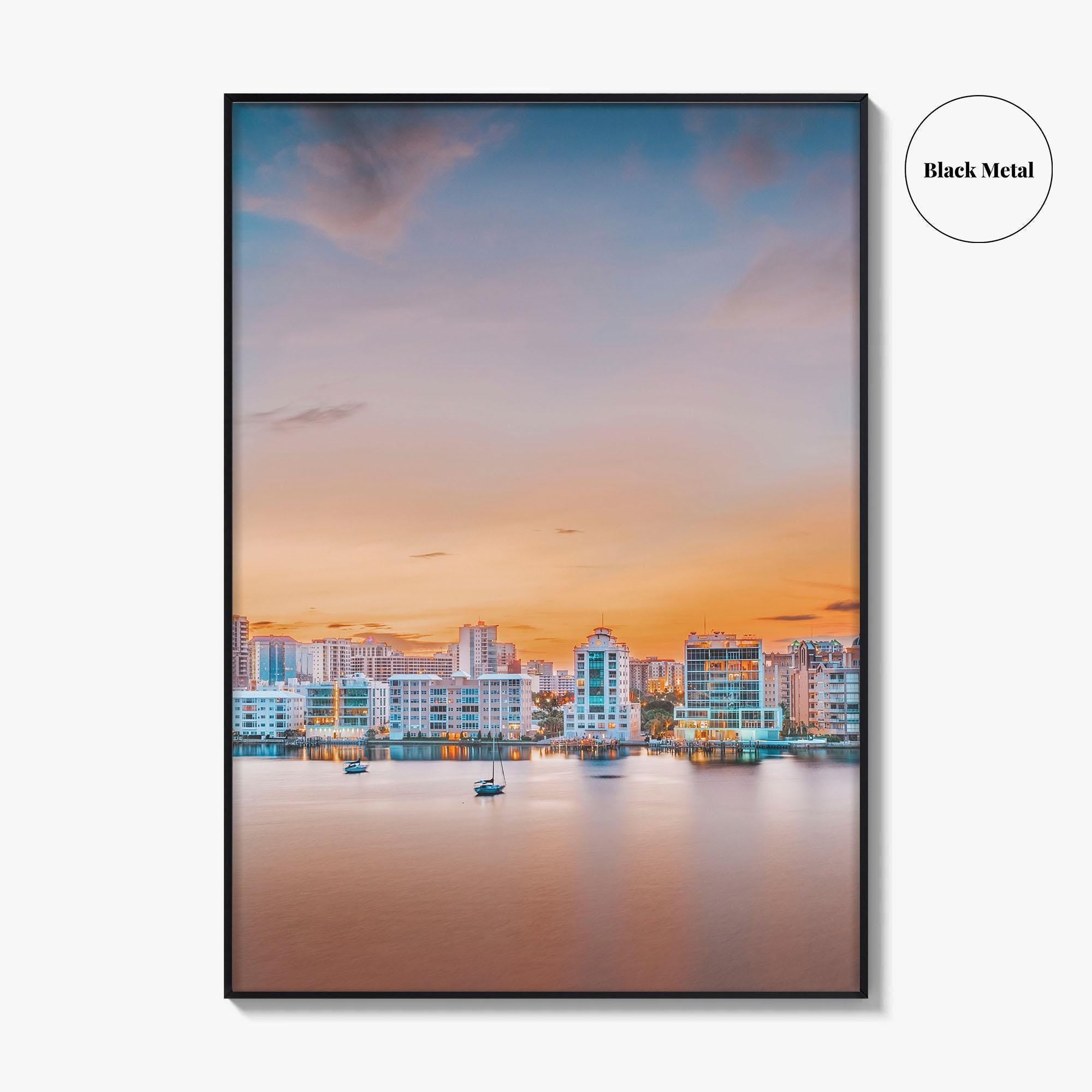Sarasota Skyline Fine Art Photo Print, Florida USA, Wall Decor Poster
