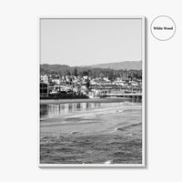 Santa Cruz Black and White Fine Art Photo Print, Wharf Monterey Bay California Poster