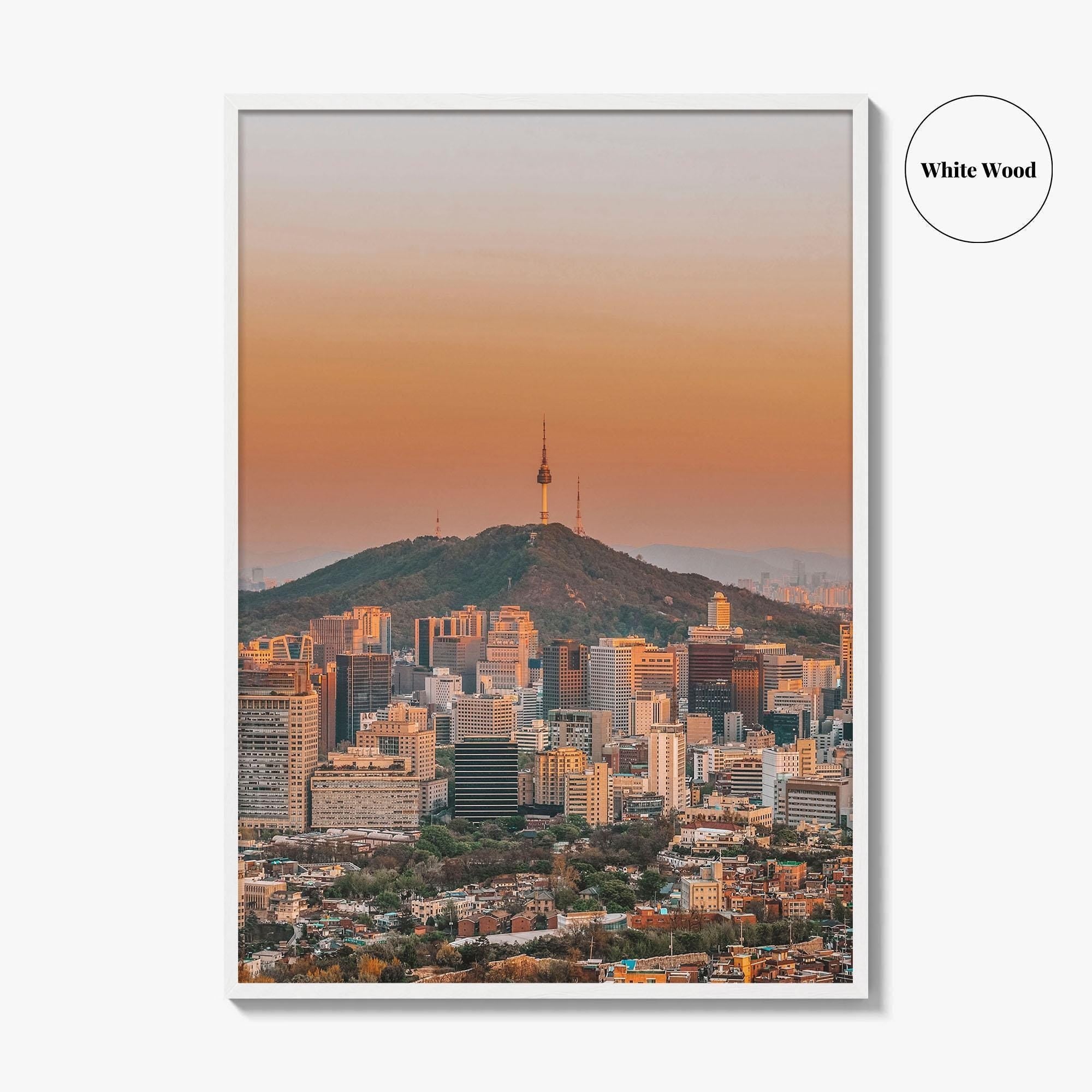 Seoul Skyline Fine Art Photo Print, Wall Decor, South Korea City Poster