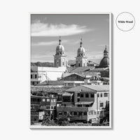 Santiago de Cuba Black and White Fine Art Photo Print, City Center Basilica Poster
