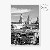 Santiago de Cuba Black and White Fine Art Photo Print, City Center Basilica Poster
