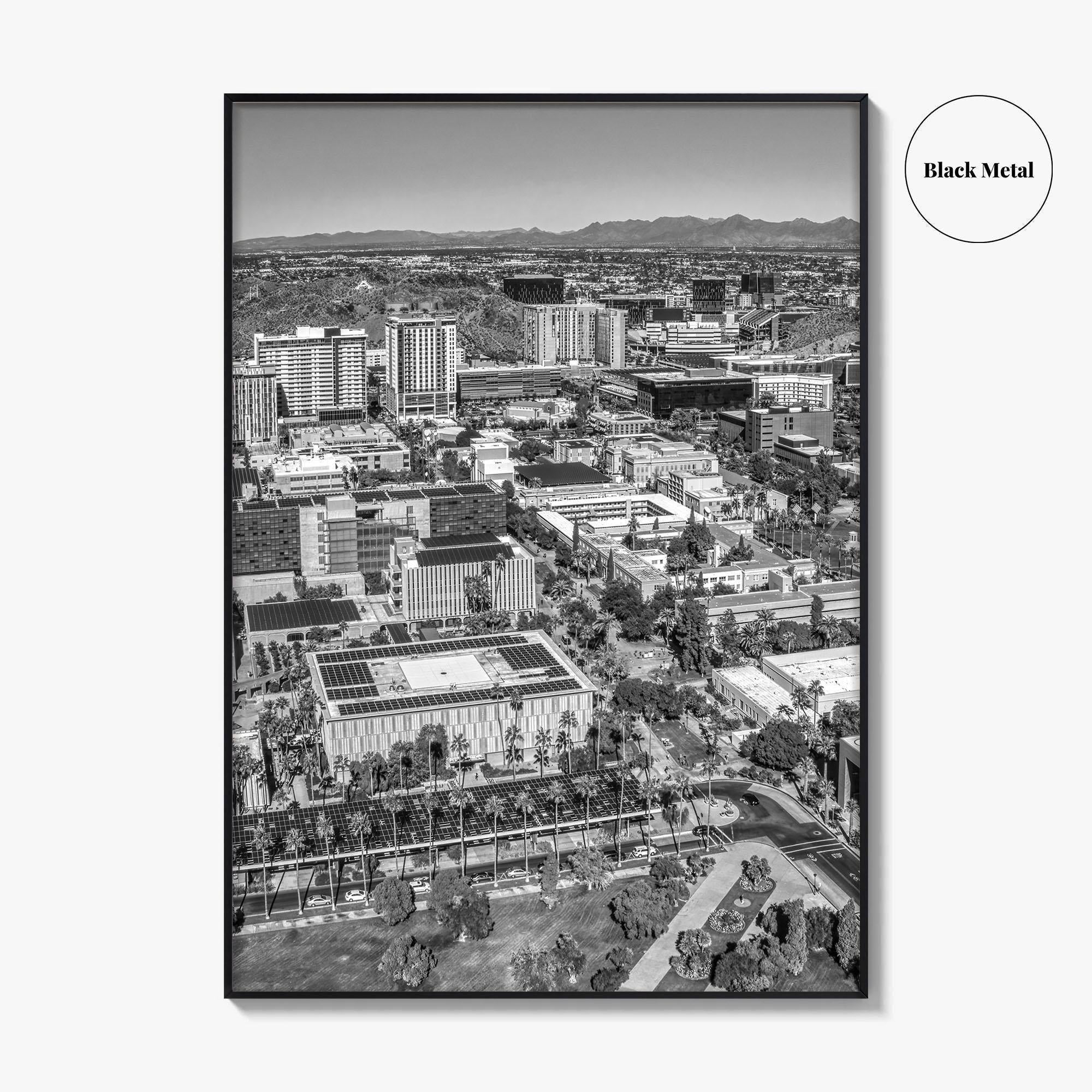 Tempe Black and White Fine Art Photo Print, ASU, Phoenix, Arizona Photo Poster