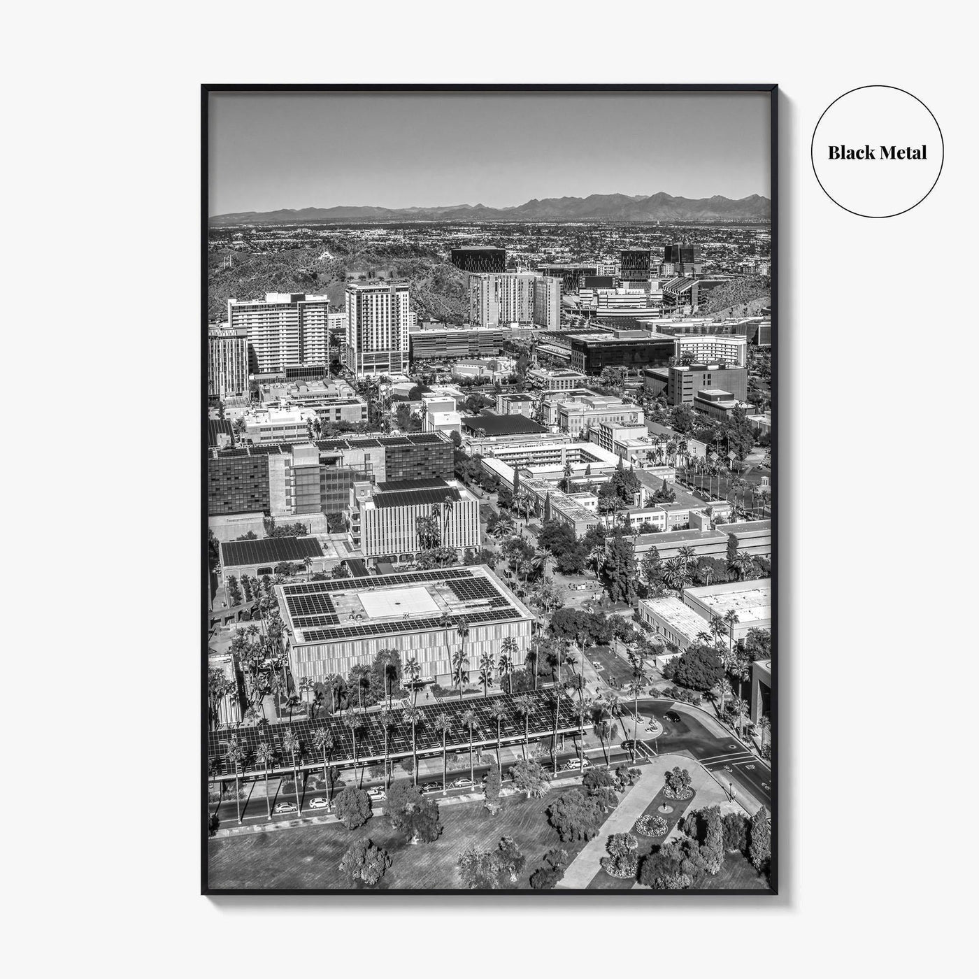 Tempe Black and White Fine Art Photo Print, ASU, Phoenix, Arizona Photo Poster