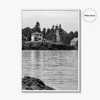 Eagle Harbor Black and White Fine Art Photo Print, Keweenaw Peninsula Michigan Poster