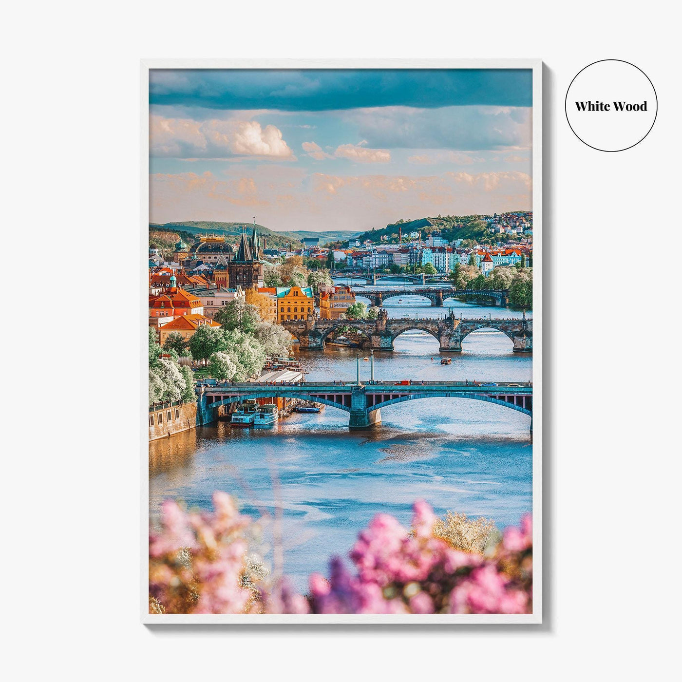 Prague Fine Art Photo Print, Czech Republic, Charles Bridge, Vltava River, Photo Poster