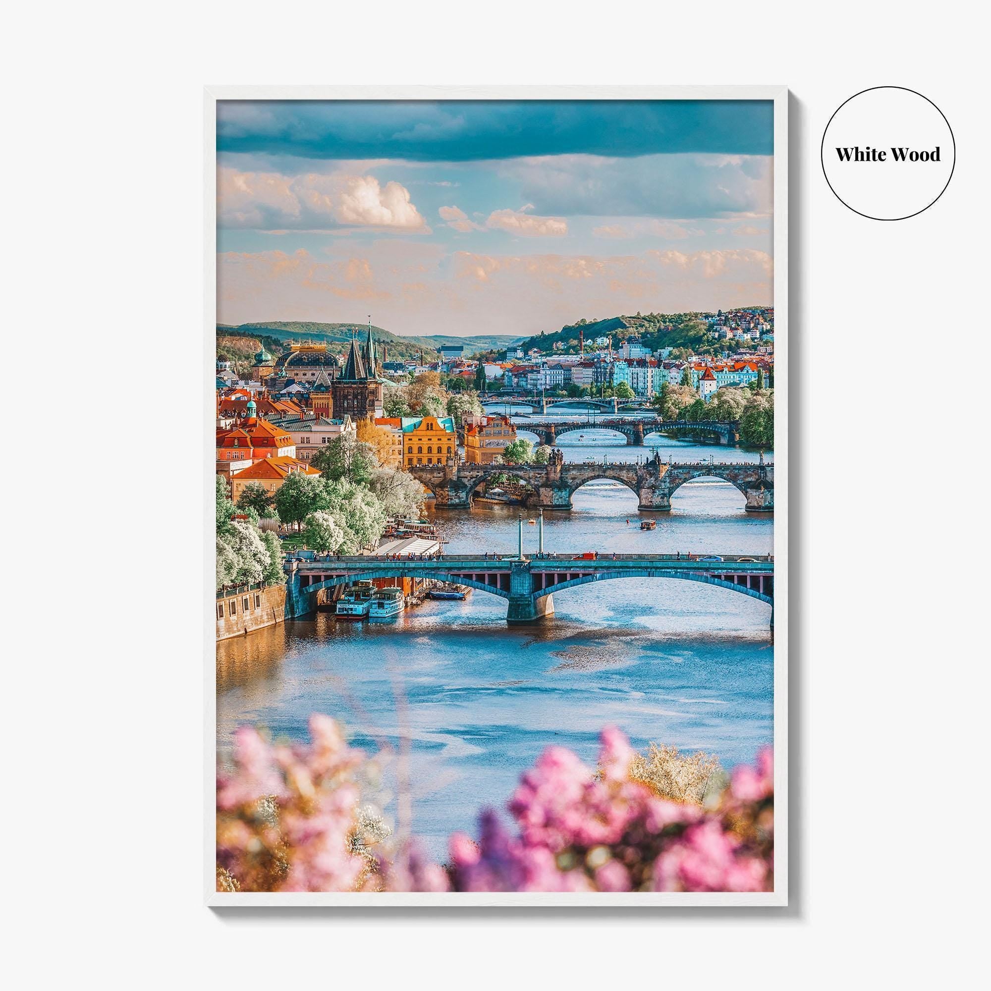 Prague Fine Art Photo Print, Czech Republic, Charles Bridge, Vltava River, Photo Poster