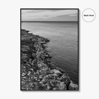Gantheaume Point Black and White Fine Art Photo Print, Broome, Western Australia Poster