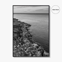 Gantheaume Point Black and White Fine Art Photo Print, Broome, Western Australia Poster