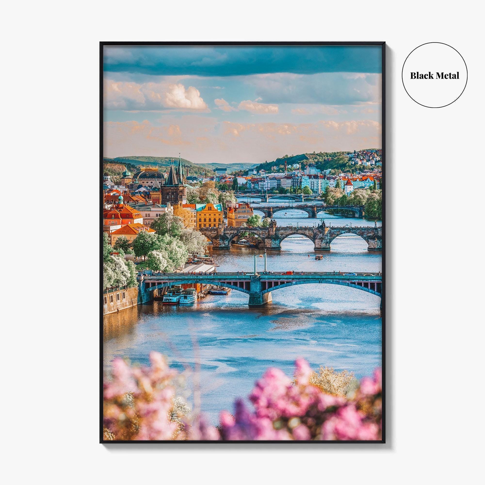 Prague Fine Art Photo Print, Czech Republic, Charles Bridge, Vltava River, Photo Poster