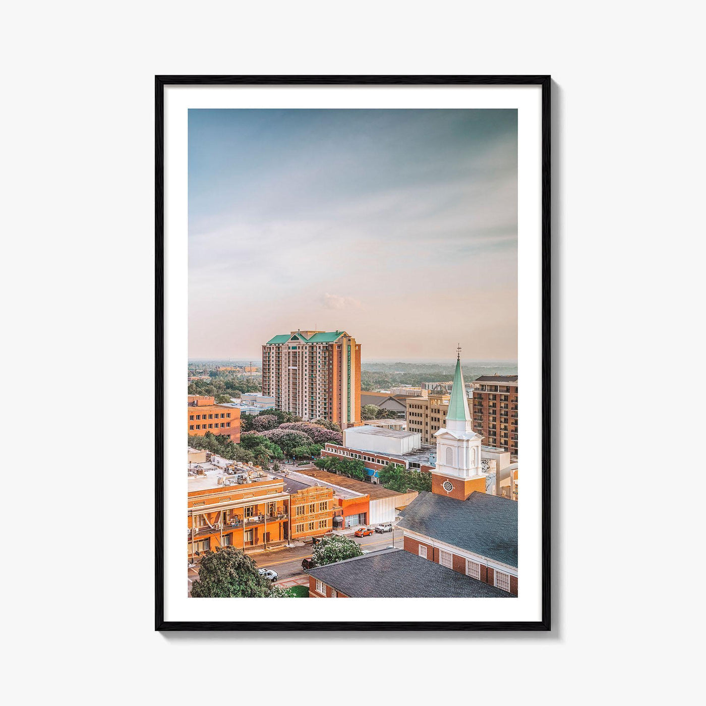 Tallahassee Skyline Fine Art Photo Print, Florida USA Downtown Wall Decor Poster