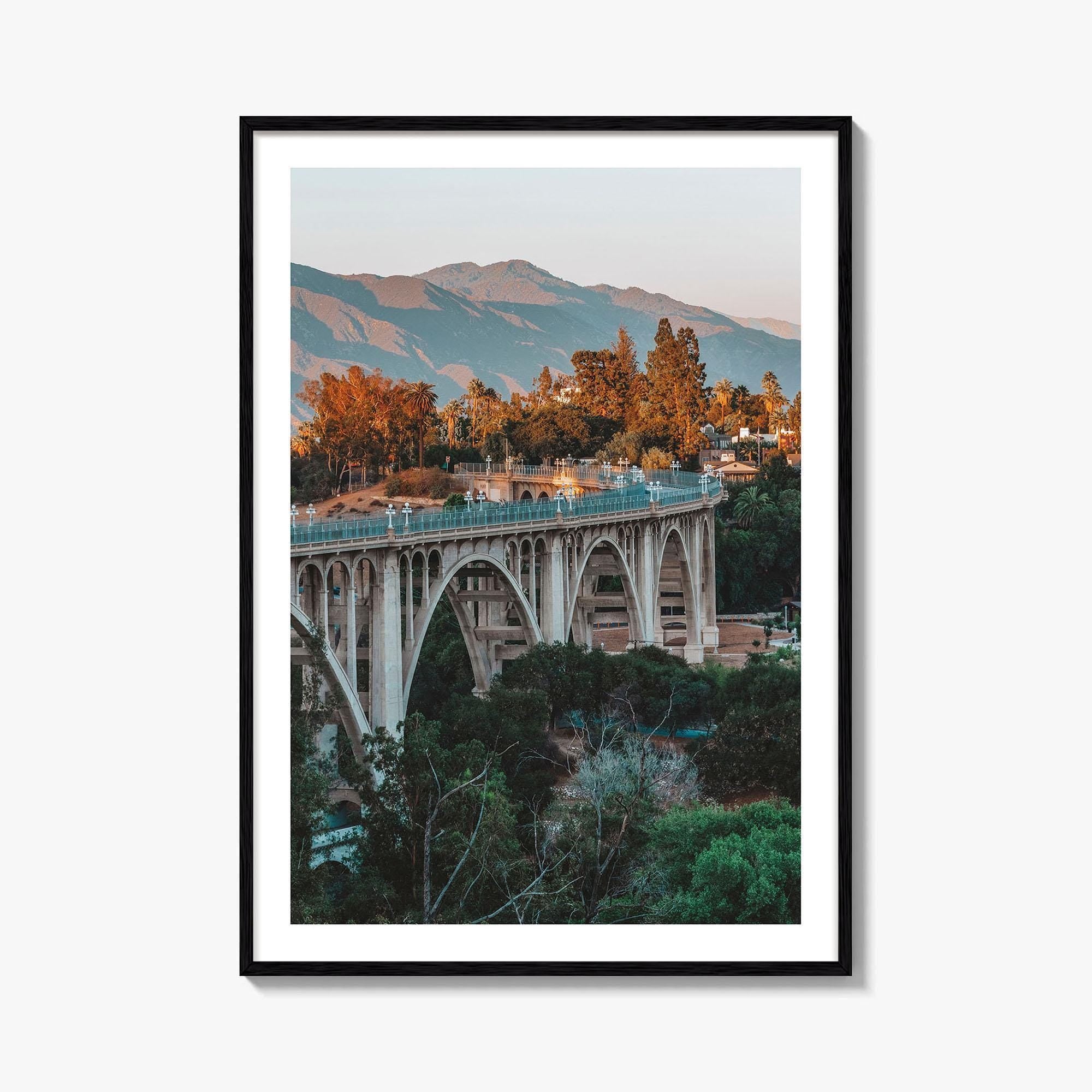 Pasadena Fine Art Photo Print, Colorado Street Bridge, California Wall Decor Poster, Los Angeles