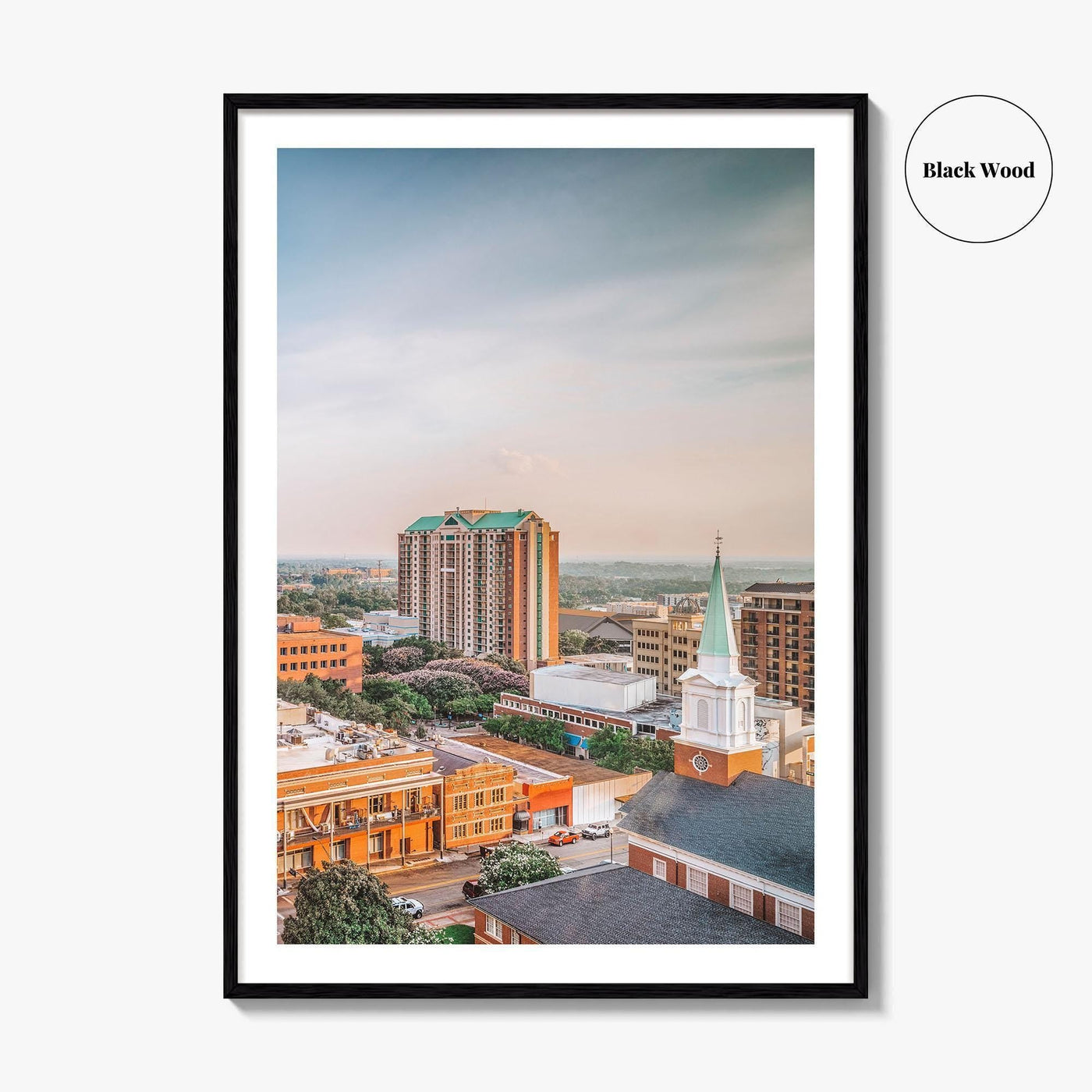 Tallahassee Skyline Fine Art Photo Print, Florida USA Downtown Wall Decor Poster
