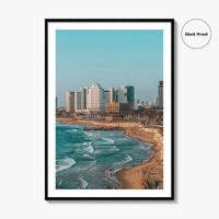 Tel Aviv Fine Art Photo Print, Israel Coastline Wall Decor Poster