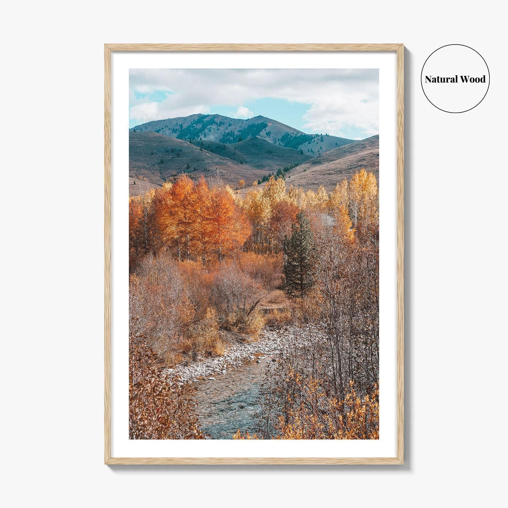 Sun Valley Fall Colors Fine Art Photo Print, Idaho Wall Poster, Ketchum USA