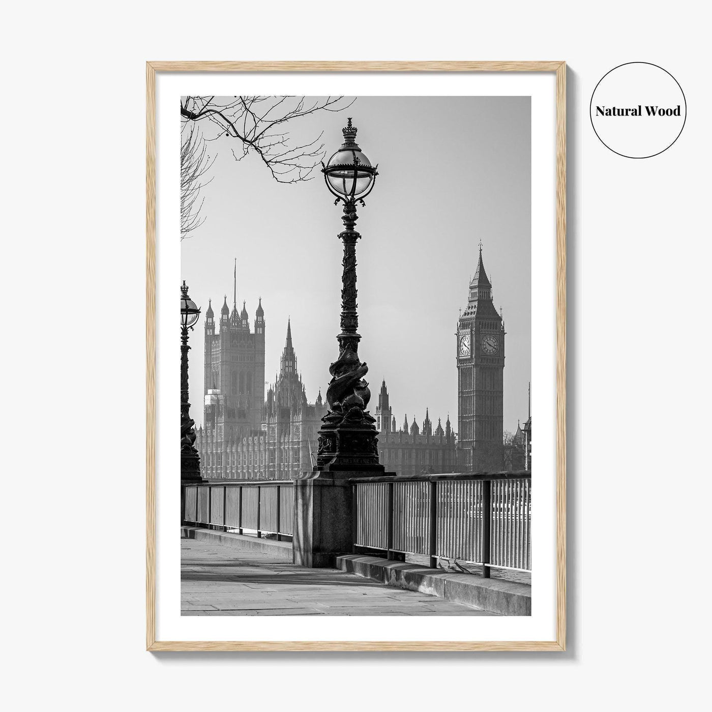 London Black and White Fine Art Photo Print, Big Ben Parliament England UK Poster