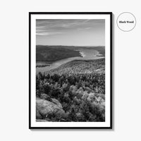 Lake George Black and White Fine Art Photo Print, Adirondacks, Upstate New York Poster