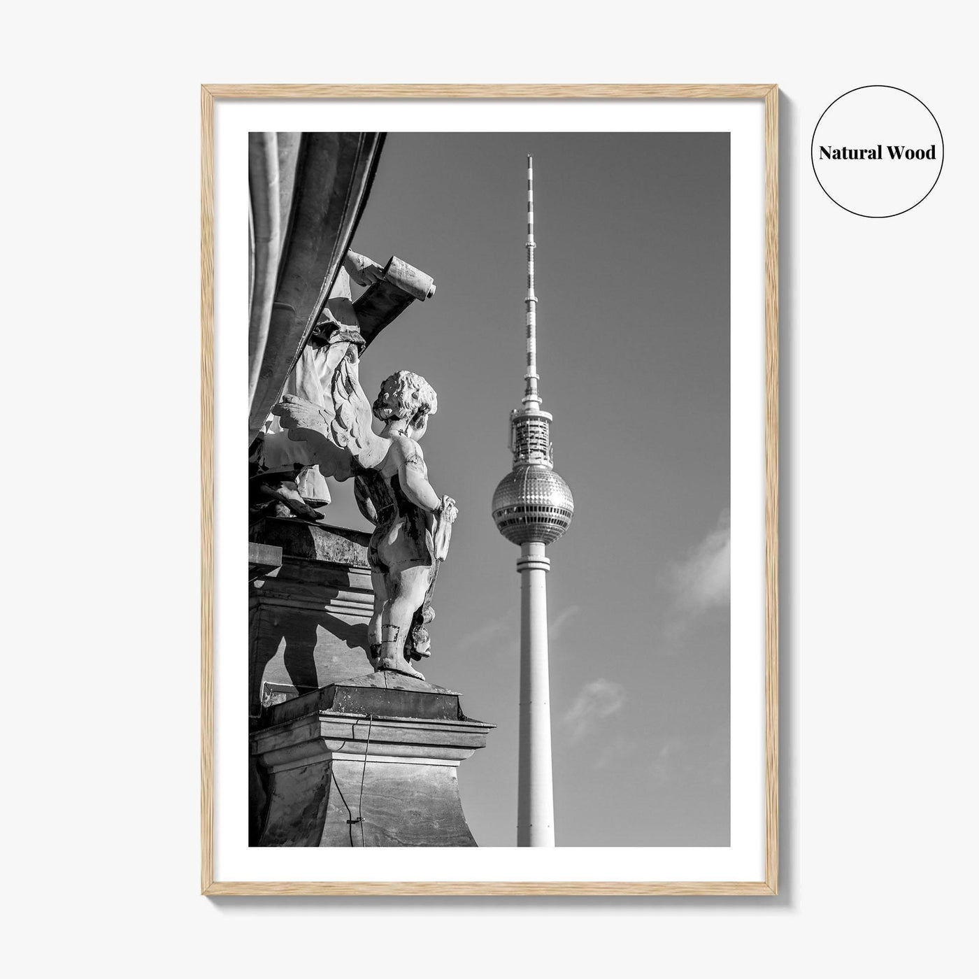 Berlin Black and White Fine Art Photo Print, Fernsehturm Alexanderplatz Germany Poster
