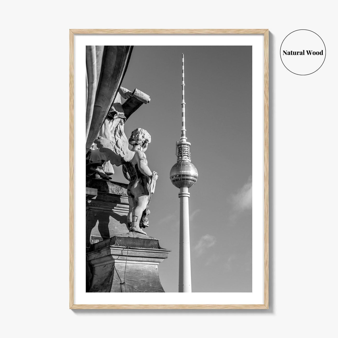 Berlin Black and White Fine Art Photo Print, Fernsehturm Alexanderplatz Germany Poster