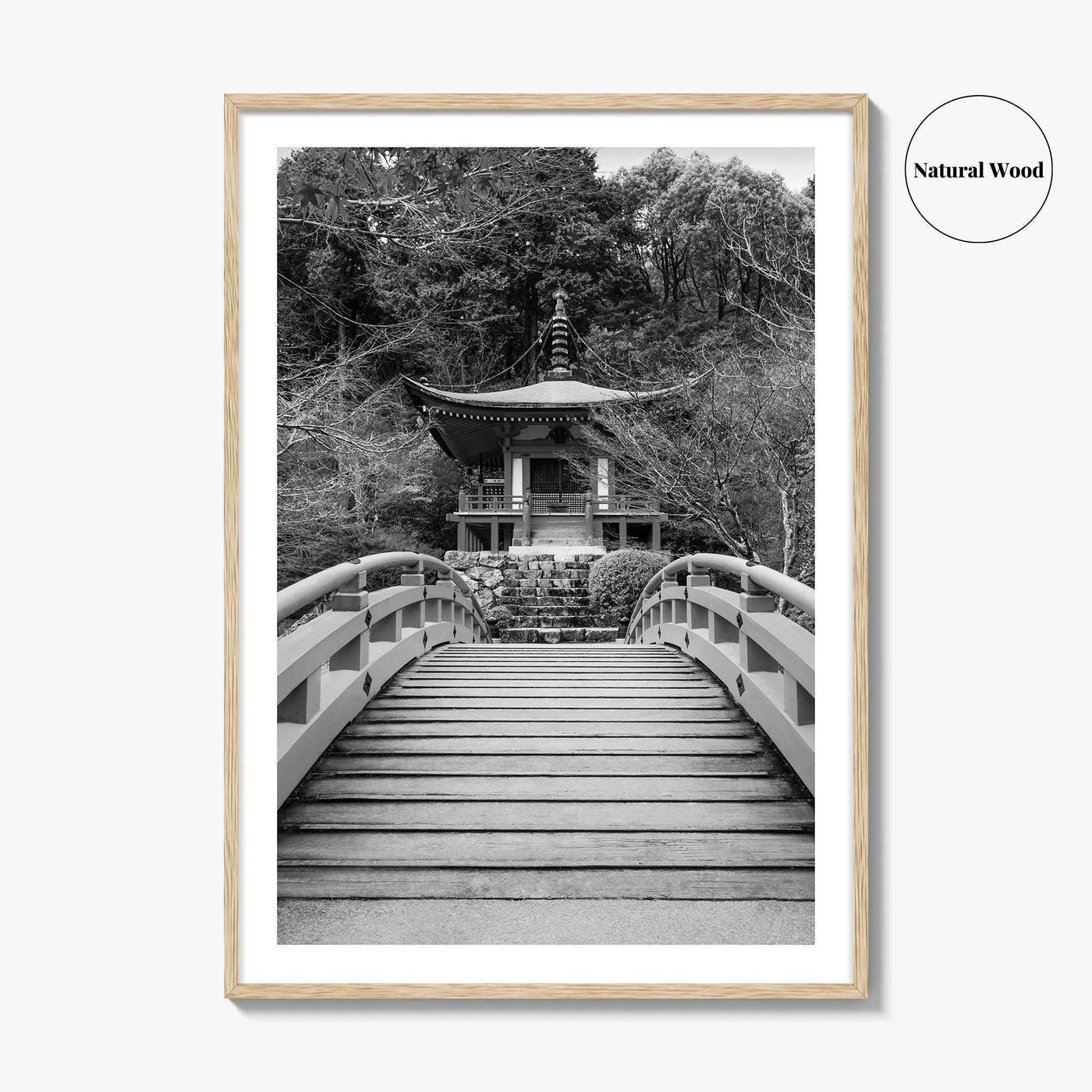 Kyoto Black and White Fine Art Photo Print, Daigoji Temple Japan Poster, Tokyo Poster