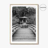 Kyoto Black and White Fine Art Photo Print, Daigoji Temple Japan Poster, Tokyo Poster