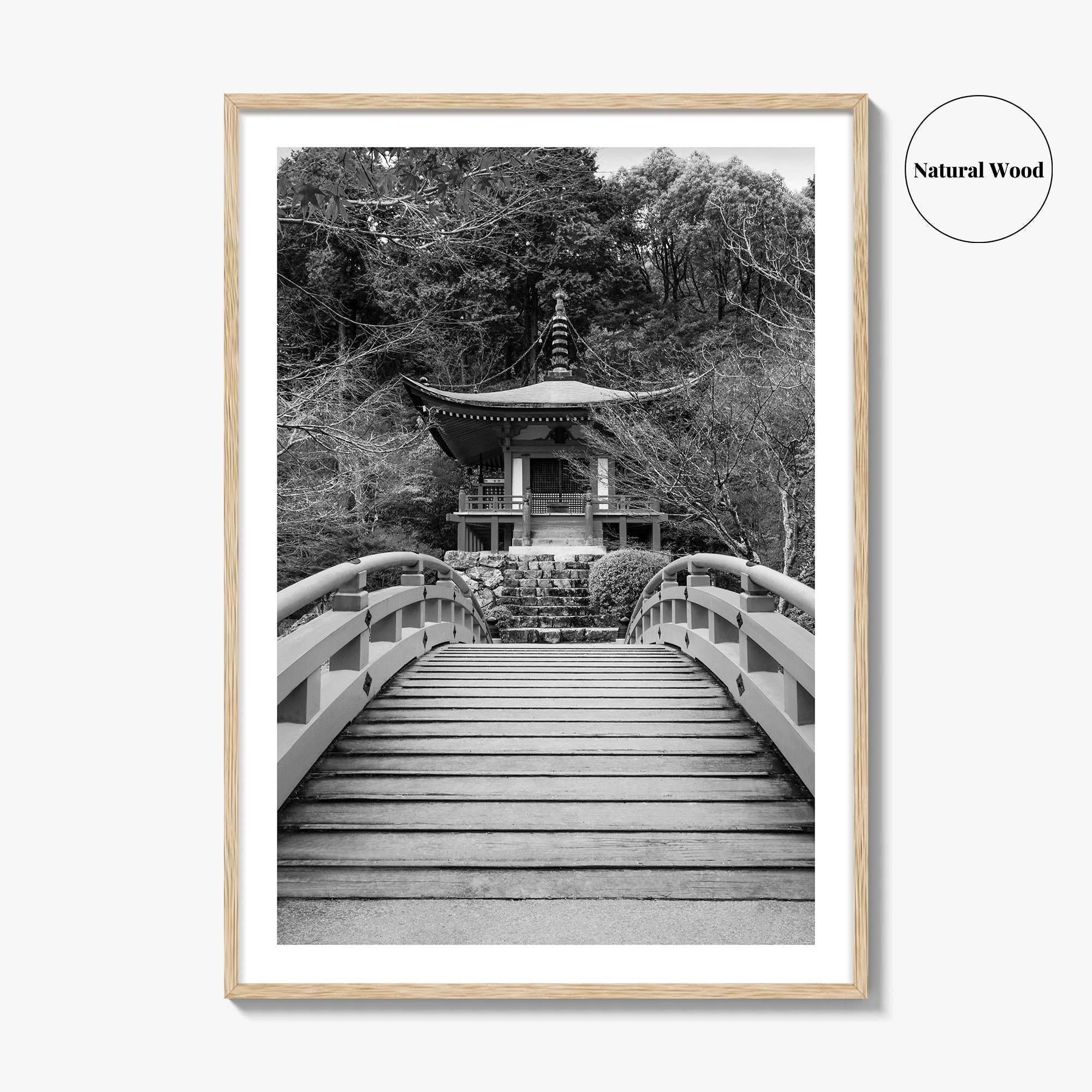 Kyoto Black and White Fine Art Photo Print, Daigoji Temple Japan Poster, Tokyo Poster