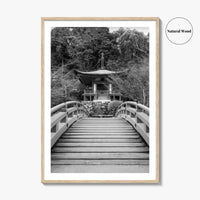 Kyoto Black and White Fine Art Photo Print, Daigoji Temple Japan Poster, Tokyo Poster