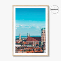 Munich Fine Art Photo Print, München, Bavaria Germany, Alps Panorama, Wall Poster