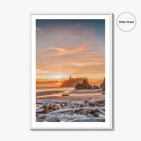 Olympic National Park Fine Art Photo Print, Ruby Beach, Washington Wall Art Poster