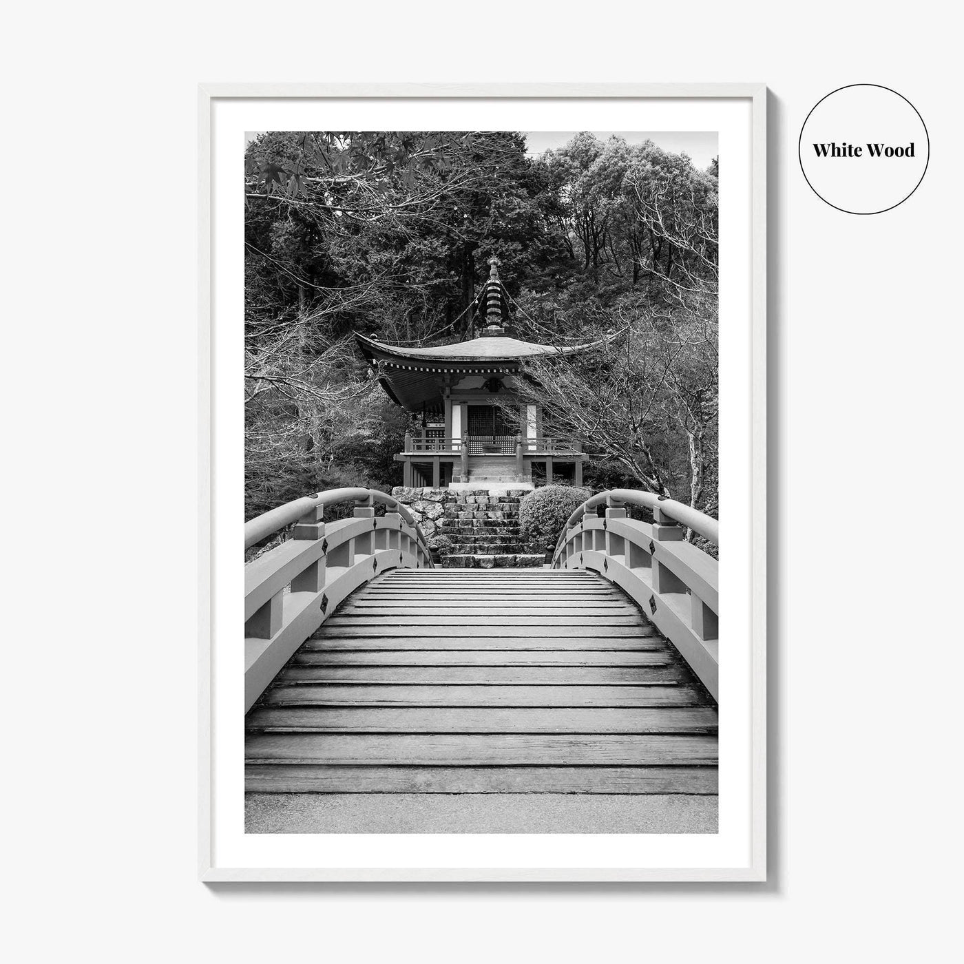 Kyoto Black and White Fine Art Photo Print, Daigoji Temple Japan Poster, Tokyo Poster