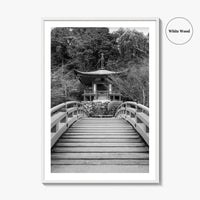 Kyoto Black and White Fine Art Photo Print, Daigoji Temple Japan Poster, Tokyo Poster