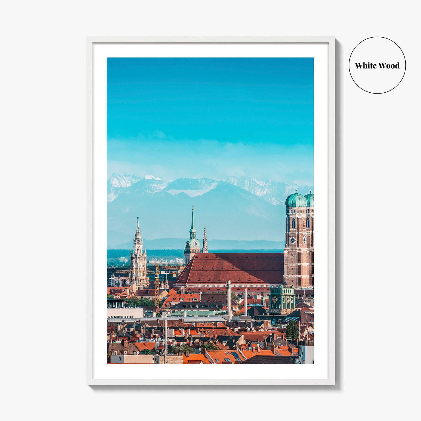 Munich Fine Art Photo Print, München, Bavaria Germany, Alps Panorama, Wall Poster