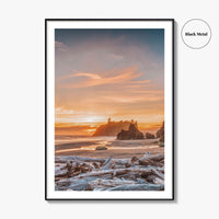 Olympic National Park Fine Art Photo Print, Ruby Beach, Washington Wall Art Poster