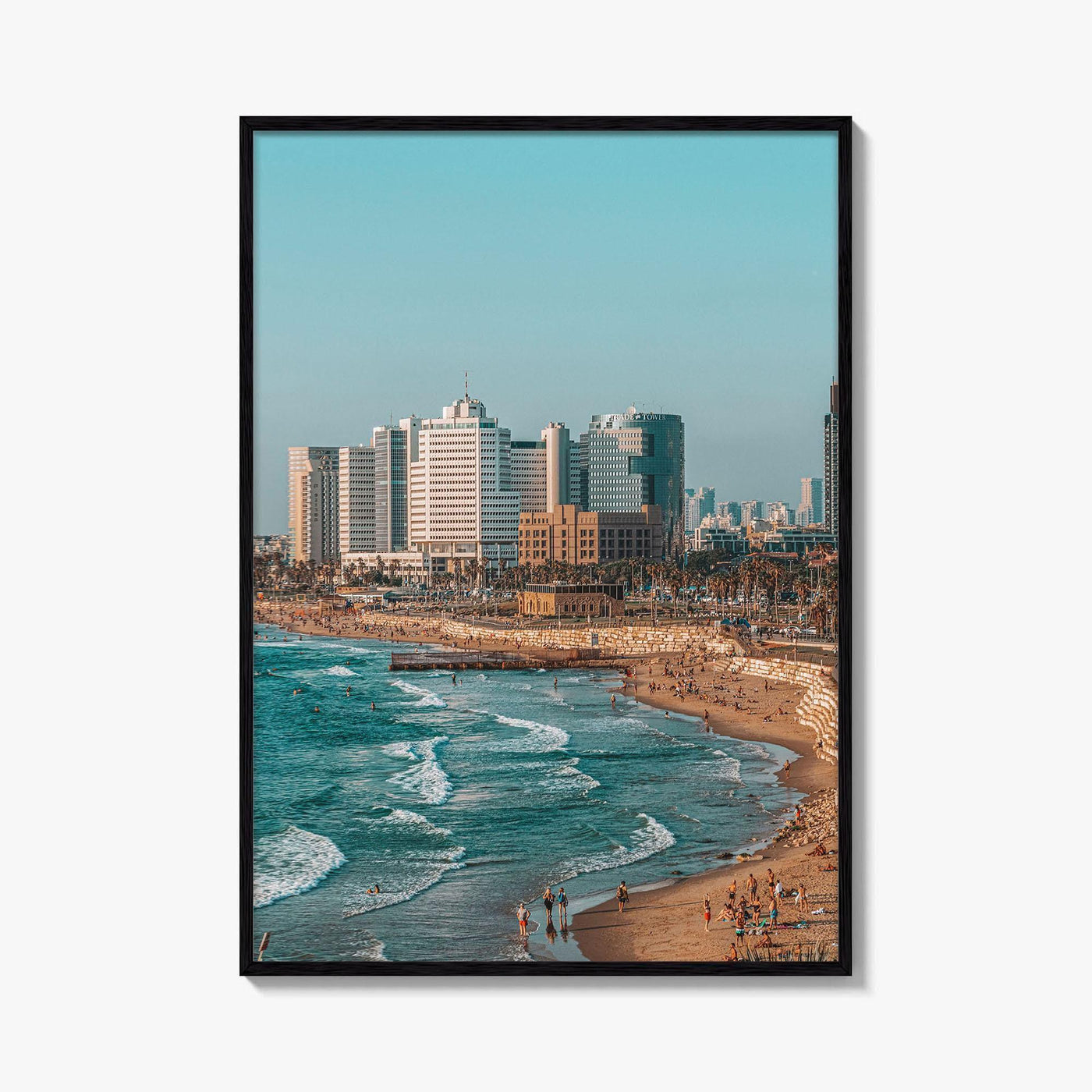 Tel Aviv Fine Art Photo Print, Israel Coastline Wall Decor Poster