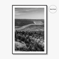 Lake George Black and White Fine Art Photo Print, Adirondacks, Upstate New York Poster
