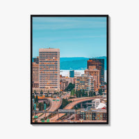 Tacoma Skyline Fine Art Photo Print, Washington Wall Decor Poster, USA